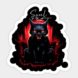 Devil Cat Sticker